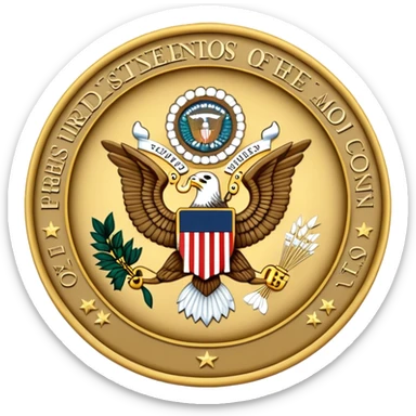 Presidential seal sticker