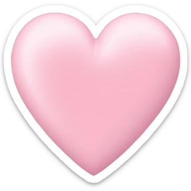 Pastel heart pink sticker