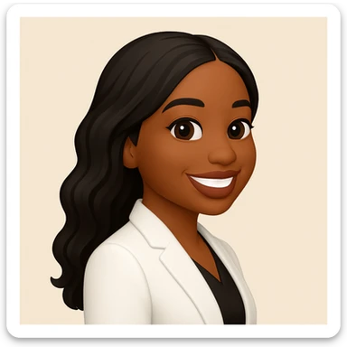 turn the second man in emoji style of the 1st image, match the facial features and match dressing style of the 2nd image, she is wearing white suit side pose sticker