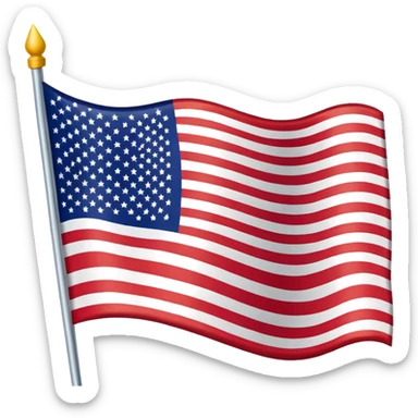 Mix flag Canada and USA sticker