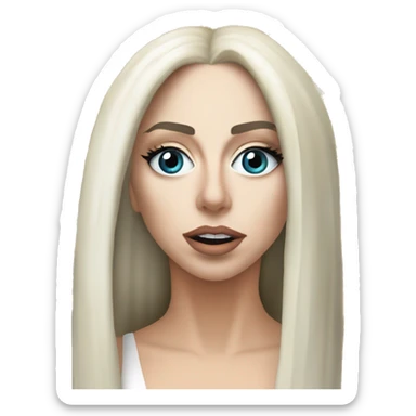 Сделай lady gaga как монашка молится  и на заднем плане sagrada familia sticker