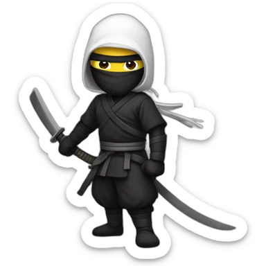 ninja curli haur sticker
