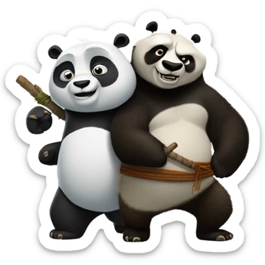 Ice age and kungfu panda sticker