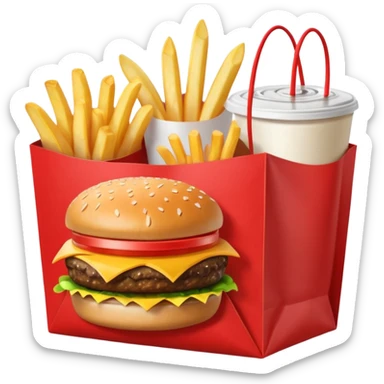 1990’s McDonald’s meal sticker