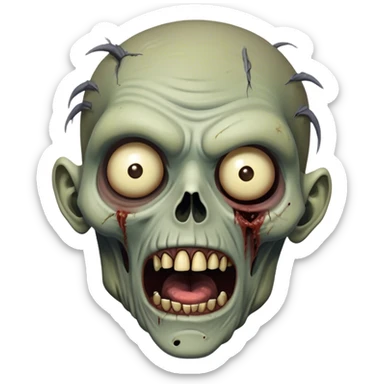Cinematic Realistic WoW undead friendly zombie Portrait, head tilted dramatically with an exaggeratedly amused expression, blending grim determination with a touch of sardonic humor. His withered pallid skin and weathered, muted attire are rendered with lifelike detail and dynamic lighting, high shine, dramatic yet whimsical, capturing an undead friendly zombie whose epic defiance is matched by an irreverent smirk. sticker