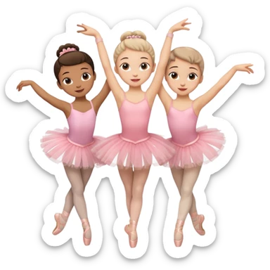 Triplets dancing sticker