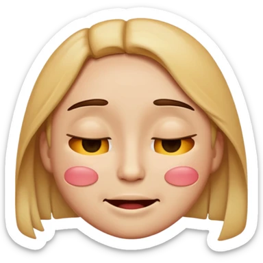 mix of these two 🥺☺️ but make it classic emoji and without hearts and a little bit sad but still smile sticker