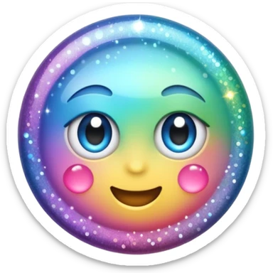 Glitter silent killer sticker