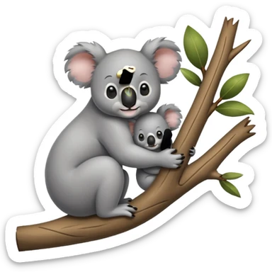 Koala wit mom sticker