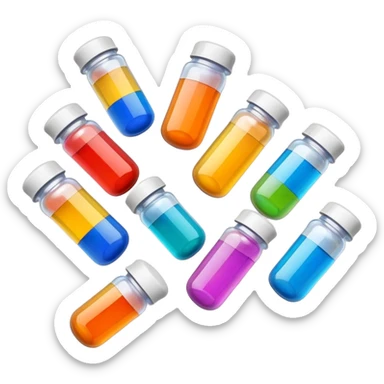 Supplement pill bottles sticker