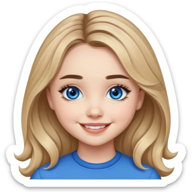 Sabrina Carpenter with blue eyes sticker