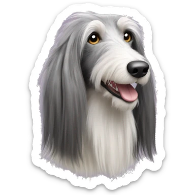 deerhound saluki bearded collie lurcher sticker