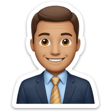 AN UNCLE with a tie in business clothes
 sticker