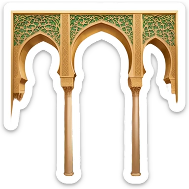 ​Cinematic Realistic Alhambra, depicted as a panoramic, zoomed-out view of the entire majestic Moorish palace complex with intricate arches, expansive courtyards, and lush gardens, bathed in soft golden lighting that highlights its opulent historical beauty, sticker