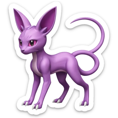 Miraidon-Genesect-Espeon-Mewtwo-Fakémon-hybrid-creature (full body)  sticker