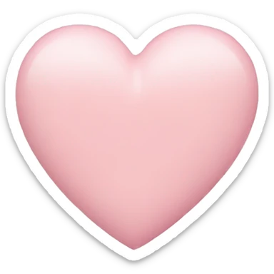 pastel pink heart sticker