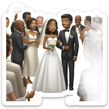 Wedding 
 sticker