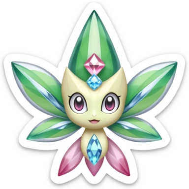 Palkia-Diancie-Celebi-Jirachi-Meloetta-fusion  sticker