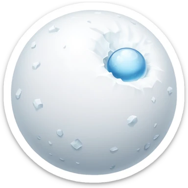 snowball gets bigger while it's rolloing down sticker