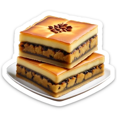 martabak manis-cinematic-realistic-martabak manis-dish-emoji,-depicted-as-a-single,-square-slice-of-sweet,-thick-martabak manis-with-a-rich,-indulgent-filling,-rendered-with-detailed-textures-and-vibrant,-appetizing-lighting sticker