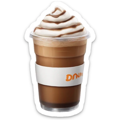 Dunkin’ Donuts iced coffee no whip cream sticker