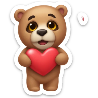 Ositos con corazones sticker