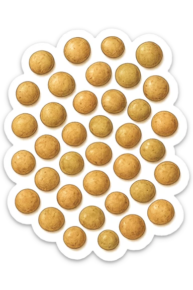 lenticchie viste dall'alto sticker