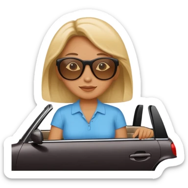 Stikers of mom which is a bit old and is relax and I will put her in a car sticker