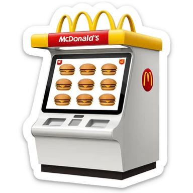 mcdonald's kiosk sticker