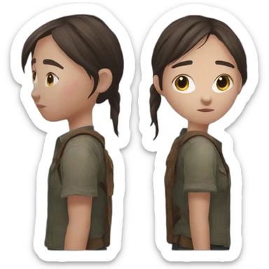 Ellie the last of us sticker