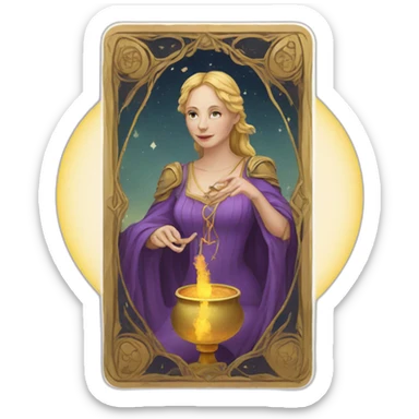 tarot card deck sticker