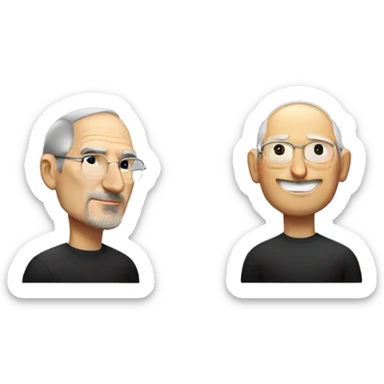 Steve Jobs and Tim Cook sticker