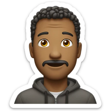 Homme levant les doigt vers le ciel sticker