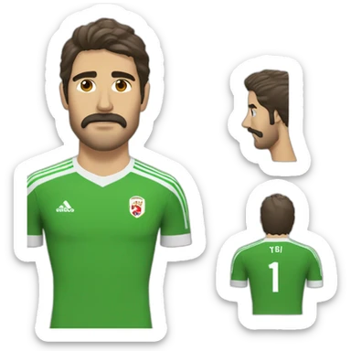 pablo renaud futbolista sin bigote sticker