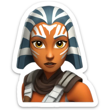 stop ahsoka tano get help dude sticker