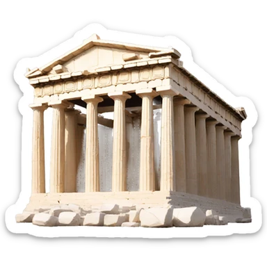 agora greece parthenon sticker