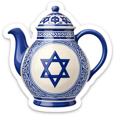 jewish water jug sticker