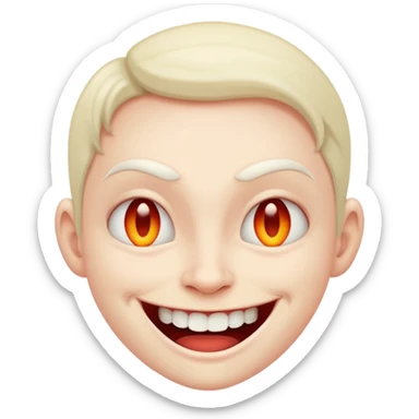 Evil gleeful sticker