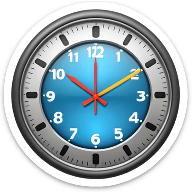 clock with frequency sticker