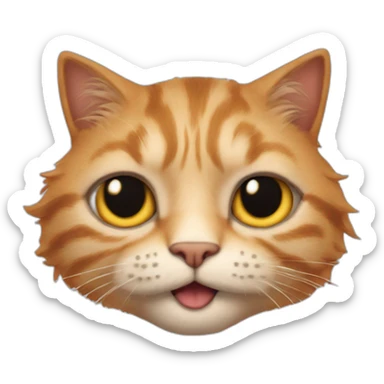 Ed Sheeran as an anthropomorphic cat sticker