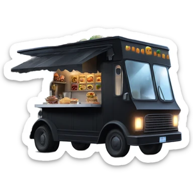 Reality Darth Vader’s haunted dream house on food truck  sticker