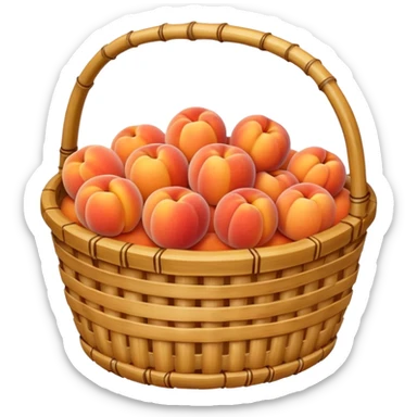  bamboo-basket,-peaches sticker
