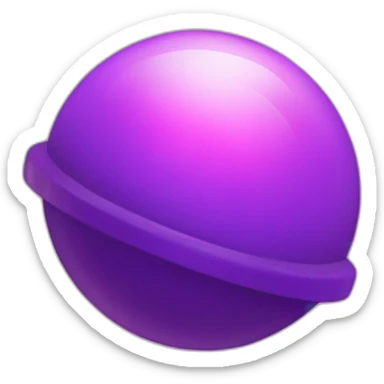 Purple pink space token sticker