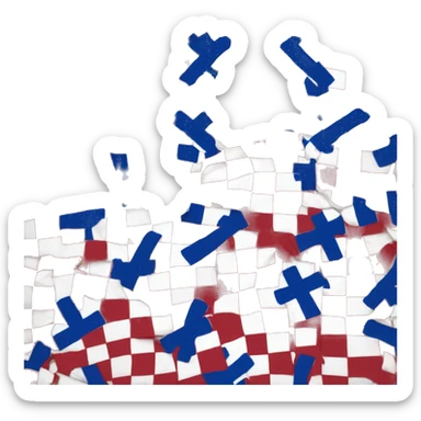 France flag with Cross of Lorraine sticker