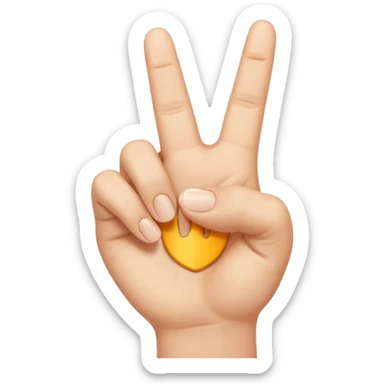 검지손가락만 피고 있는 손 sticker