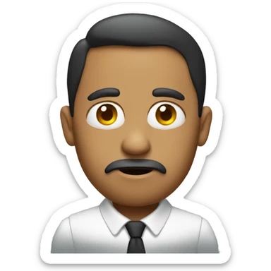 B2B director with doubt sticker