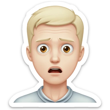 Man grabbing his neck and dying sticker