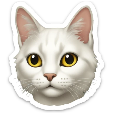 cat style dans un cadre art-nouveau complet qui fait le tour du chatrès travaillé sticker