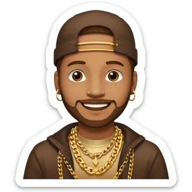 I'm just want a memoji like rapper  sticker