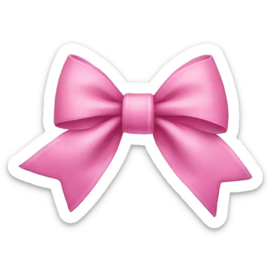 Pink bow sticker